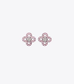 Forget Me Not Clover Stud Earrings