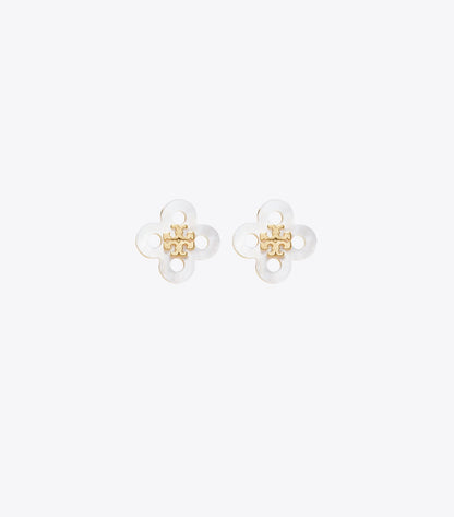 Forget Me Not Clover Stud Earring