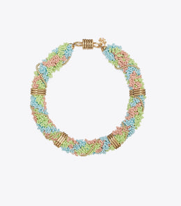Runway Beaded Short Necklace
