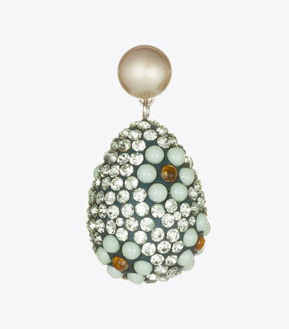 Curiosity Crystal Pearl Drop Earrings