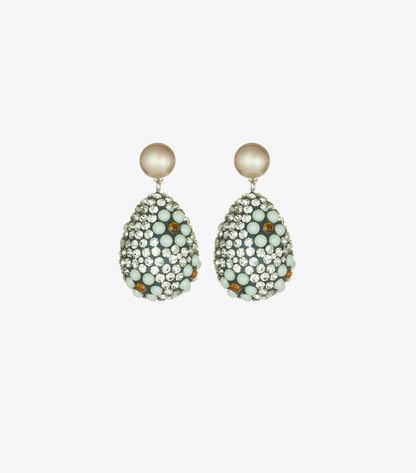 Curiosity Crystal Pearl Drop Earrings