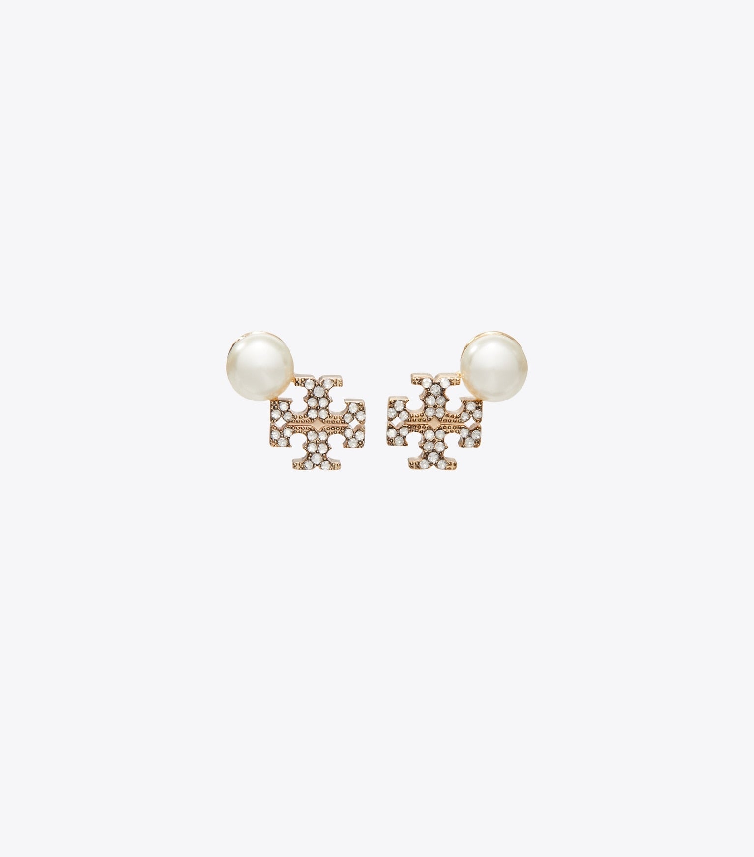 Moondance Logo and Pearl Stud Earrings