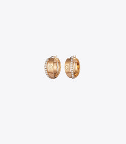 Icon Pavé Double Hoop Earring