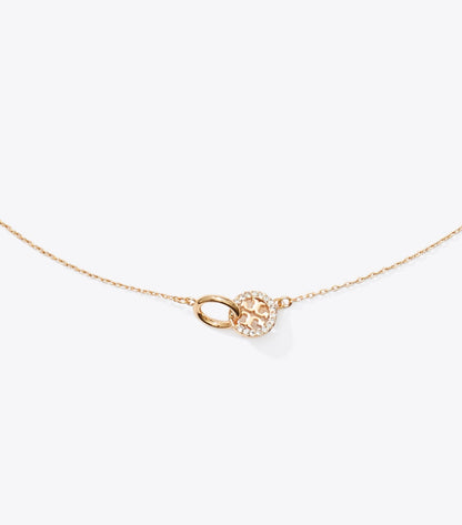 Icon Pavé Interlocking Necklace