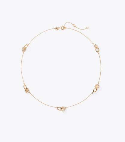 Icon Pavé Interlocking Necklace