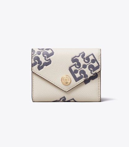 Contrast Embossed Envelope Small Wallet