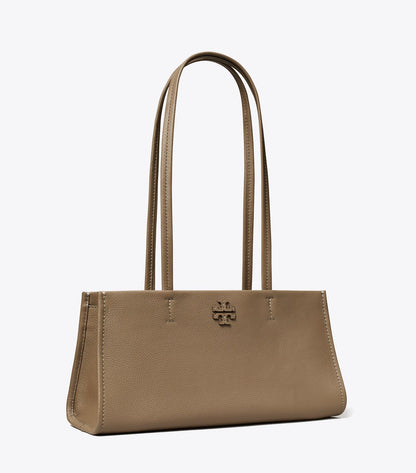 Leather East West Satchel