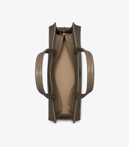 Leather East West Satchel