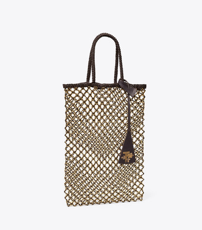 Small Handwoven Chain Mesh Tote