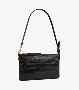Croc-Embossed Pochette