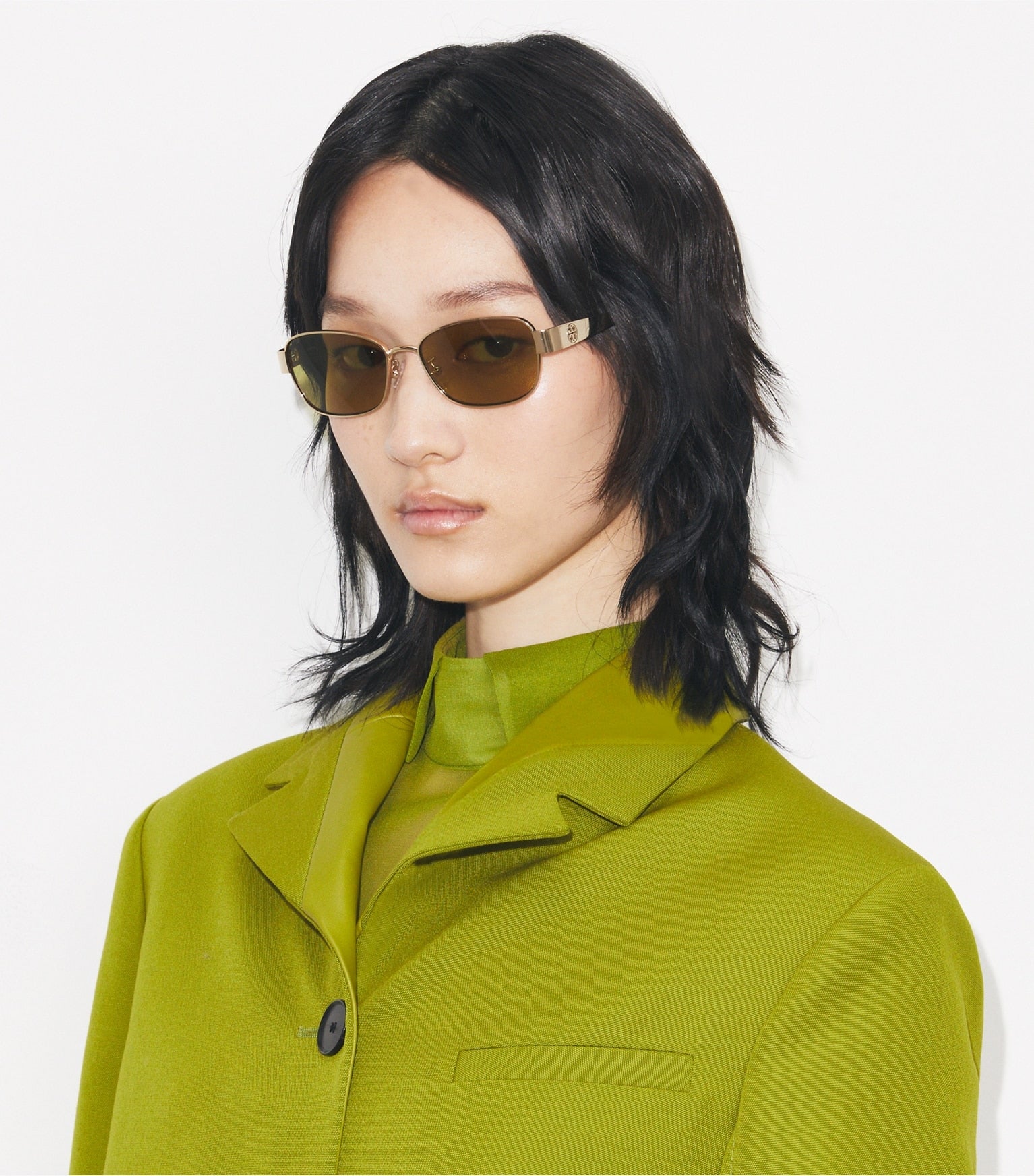 Miller Metal Rectangle Sunglasses