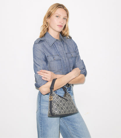 T Monogram Mellow Shoulder Bag