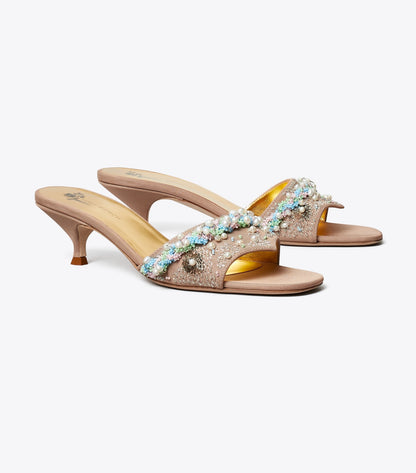 Beaded Heel Mule