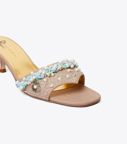 Beaded Heel Mule