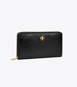 Charlie Quilted Zip Continental Wallet