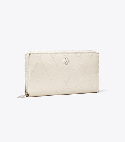 Charlie Quilted Zip Continental Wallet
