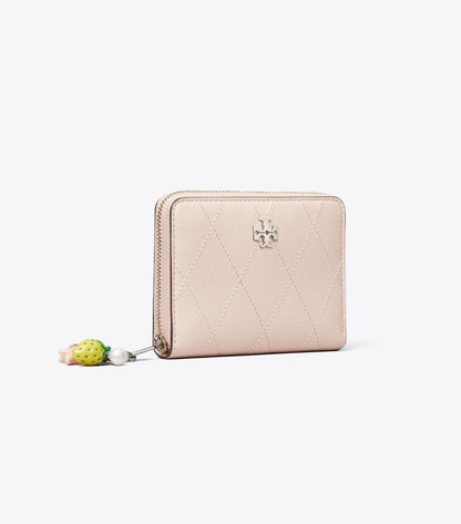 Small Charlie Quilted Zip-Around Wallet