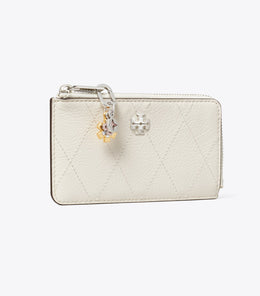 Charlie Quilted Zip Card Case