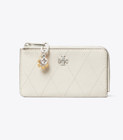 Charlie Quilted Zip Card Case