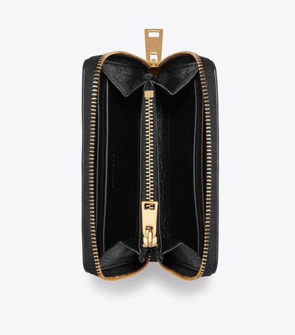 Small Charlie Quilted Zip-Around Wallet