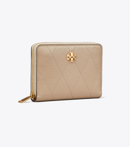 Small Charlie Quilted Zip-Around Wallet
