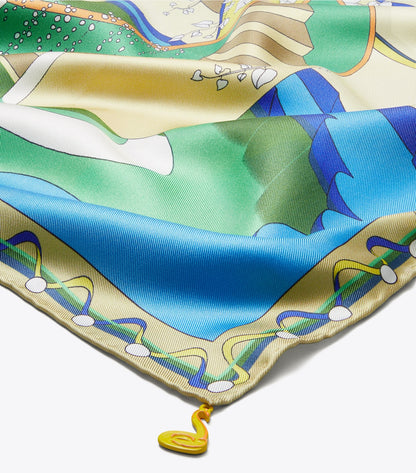The Pool Silk Square Scarf
