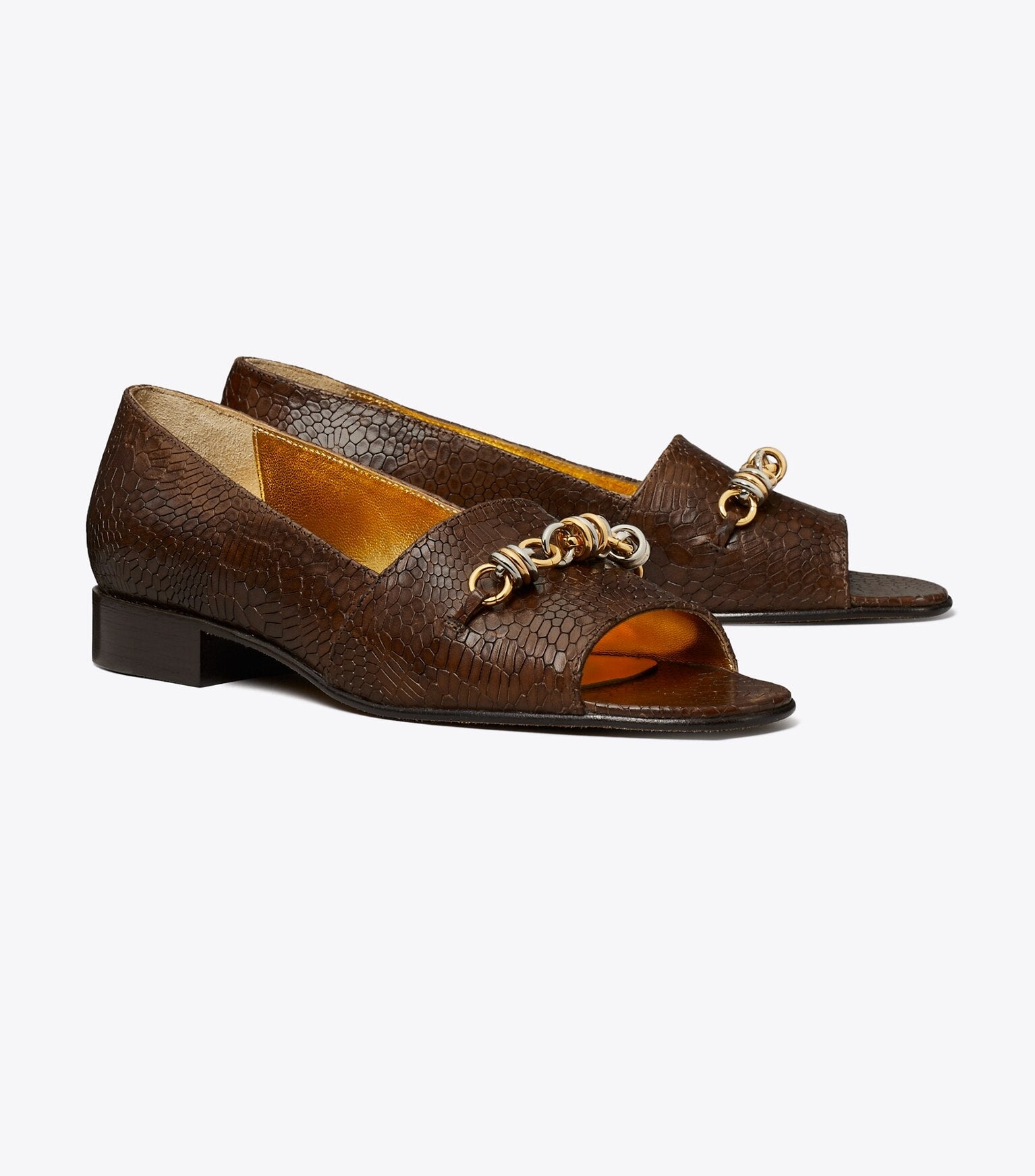 Runway Chain Peep-Toe
