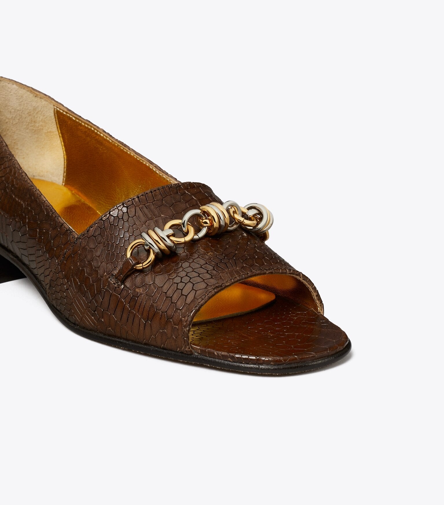 Runway Chain Peep-Toe