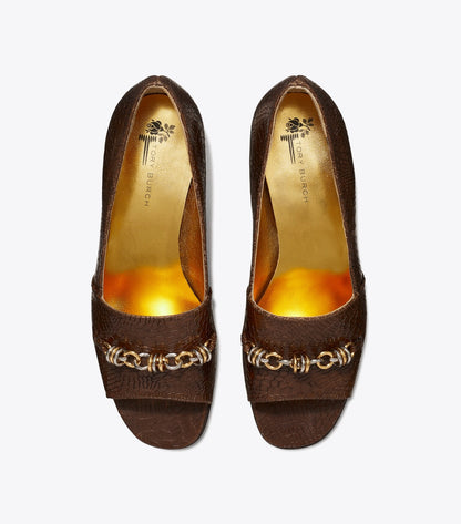 Runway Chain Peep-Toe