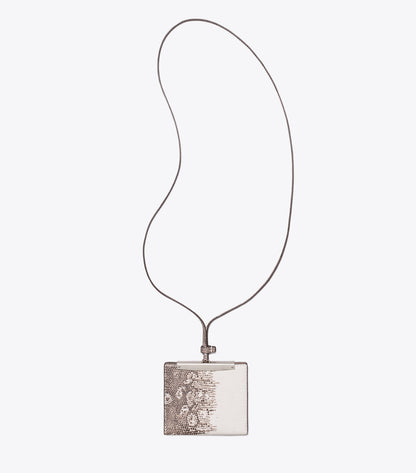 Lizard-Embossed Lanyard