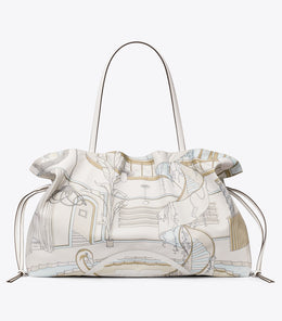 Ella Printed Drawstring Tote