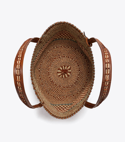 Large Handwoven Basket Tote