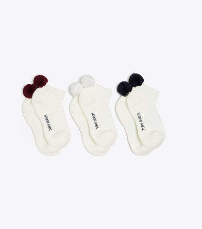 Performance Compression Pom-Pom Socks, 3-Pack