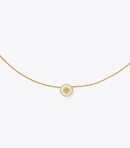 Icon Enamel Pendant Necklace