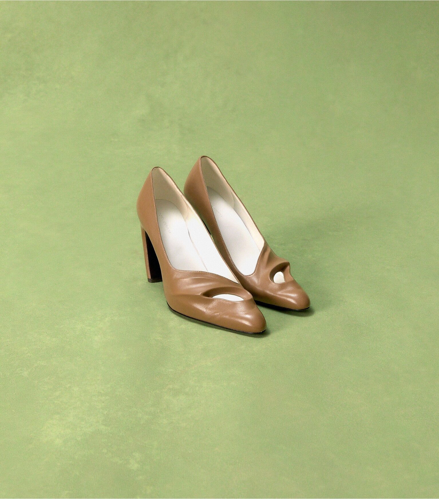 Sculpted Peep-Toe Pump