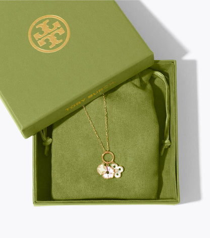 Forget Me Not Charm Pendant Necklace