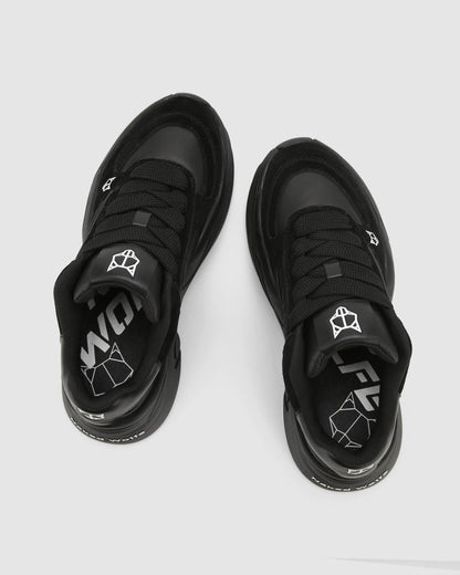 Temple Black Leather/Suede