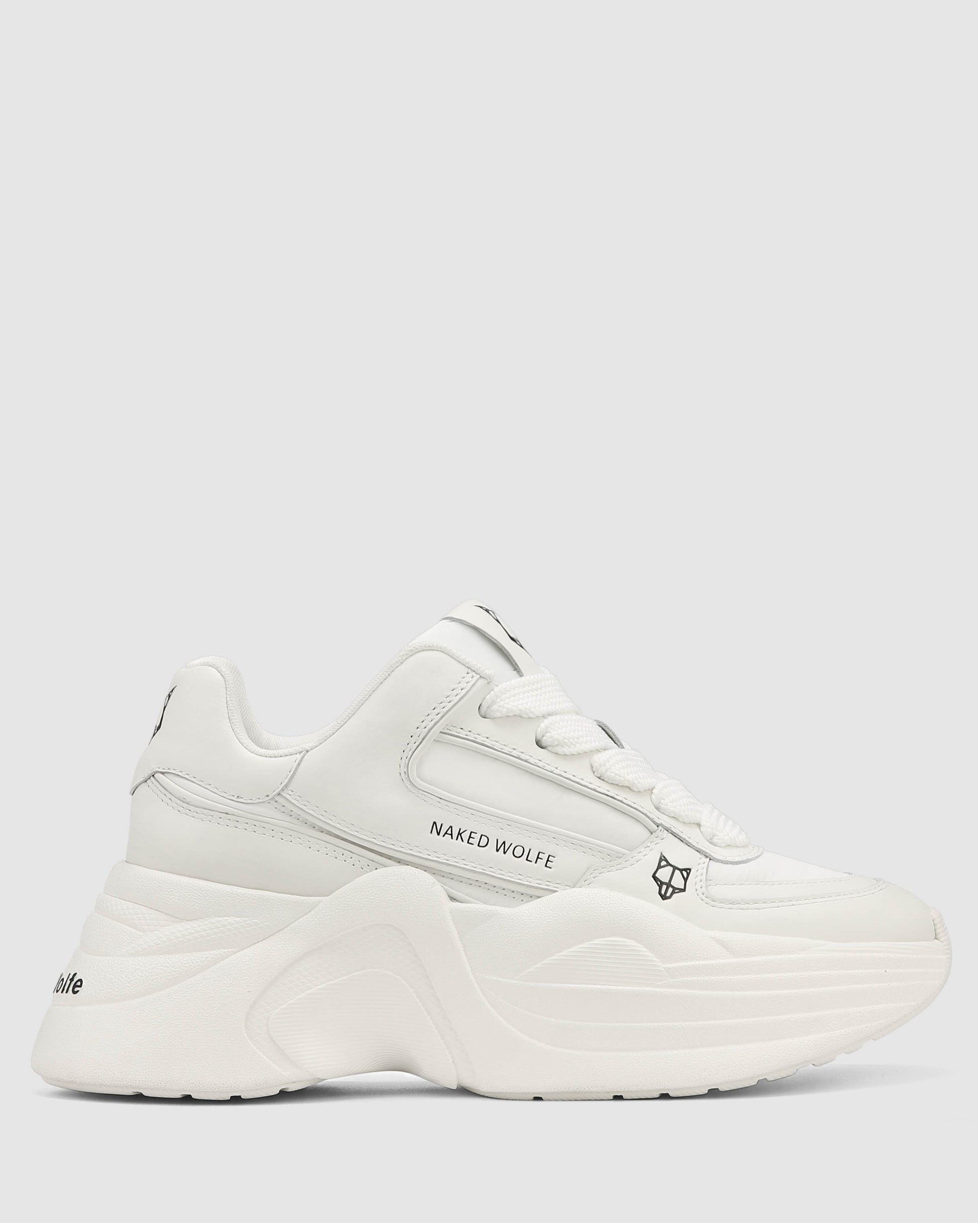Temple White Leather