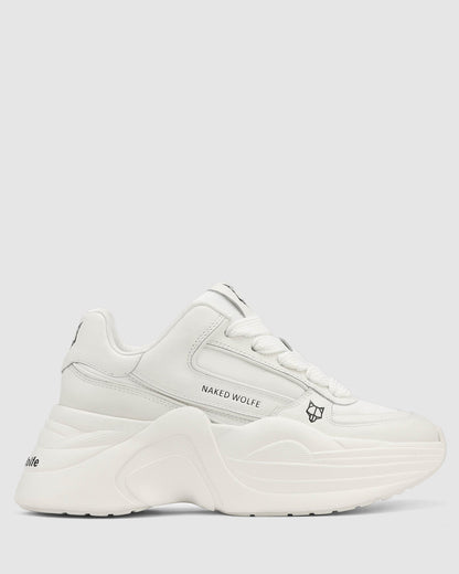 Temple White Leather