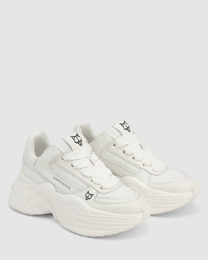 Temple White Leather