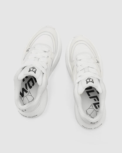 Temple White Leather