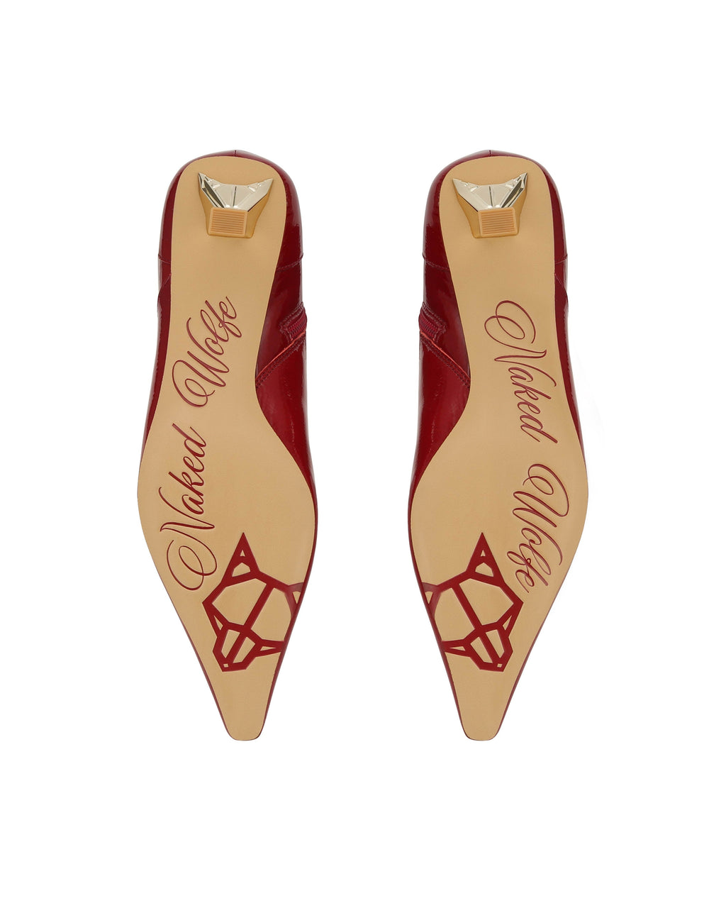 Tempting Crinkle Patent Leather Red