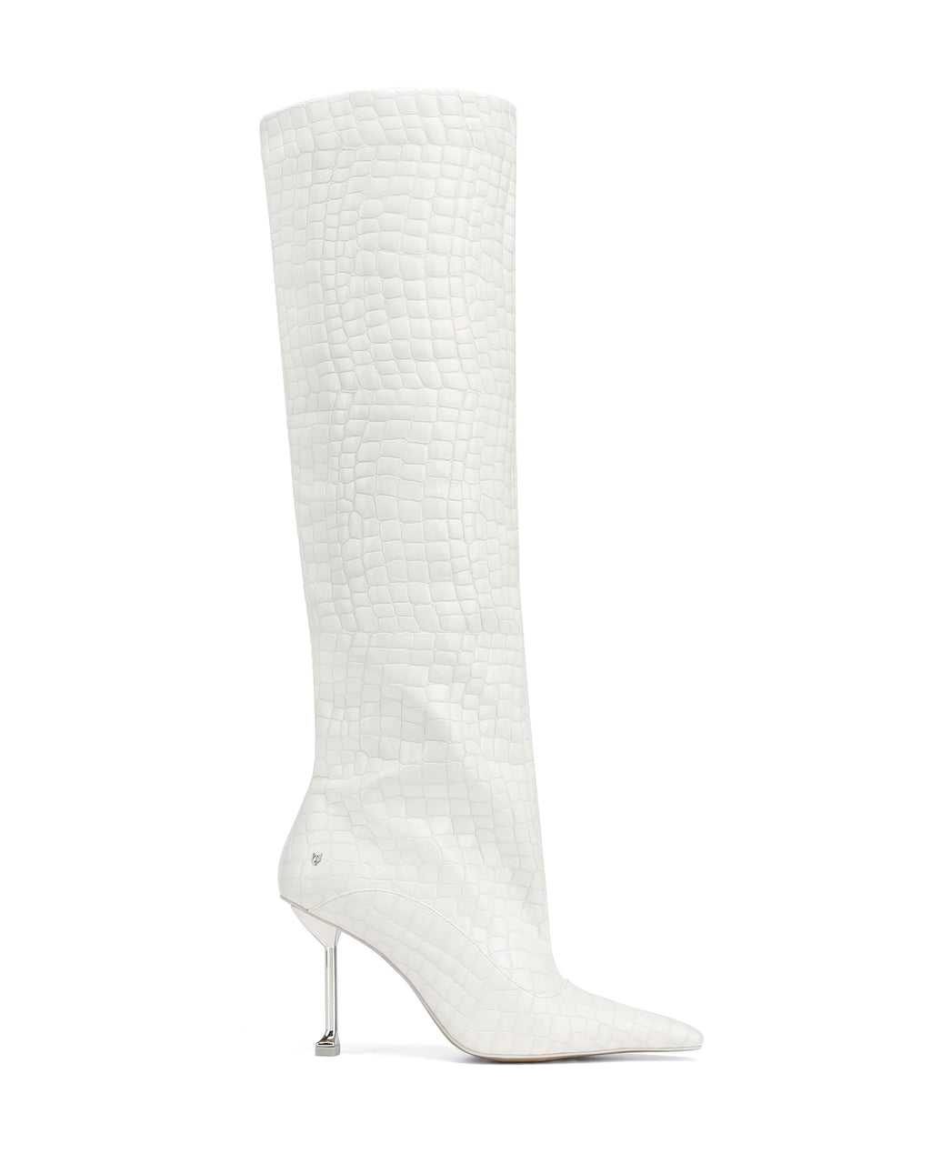 Texas White Croc Patent Leather