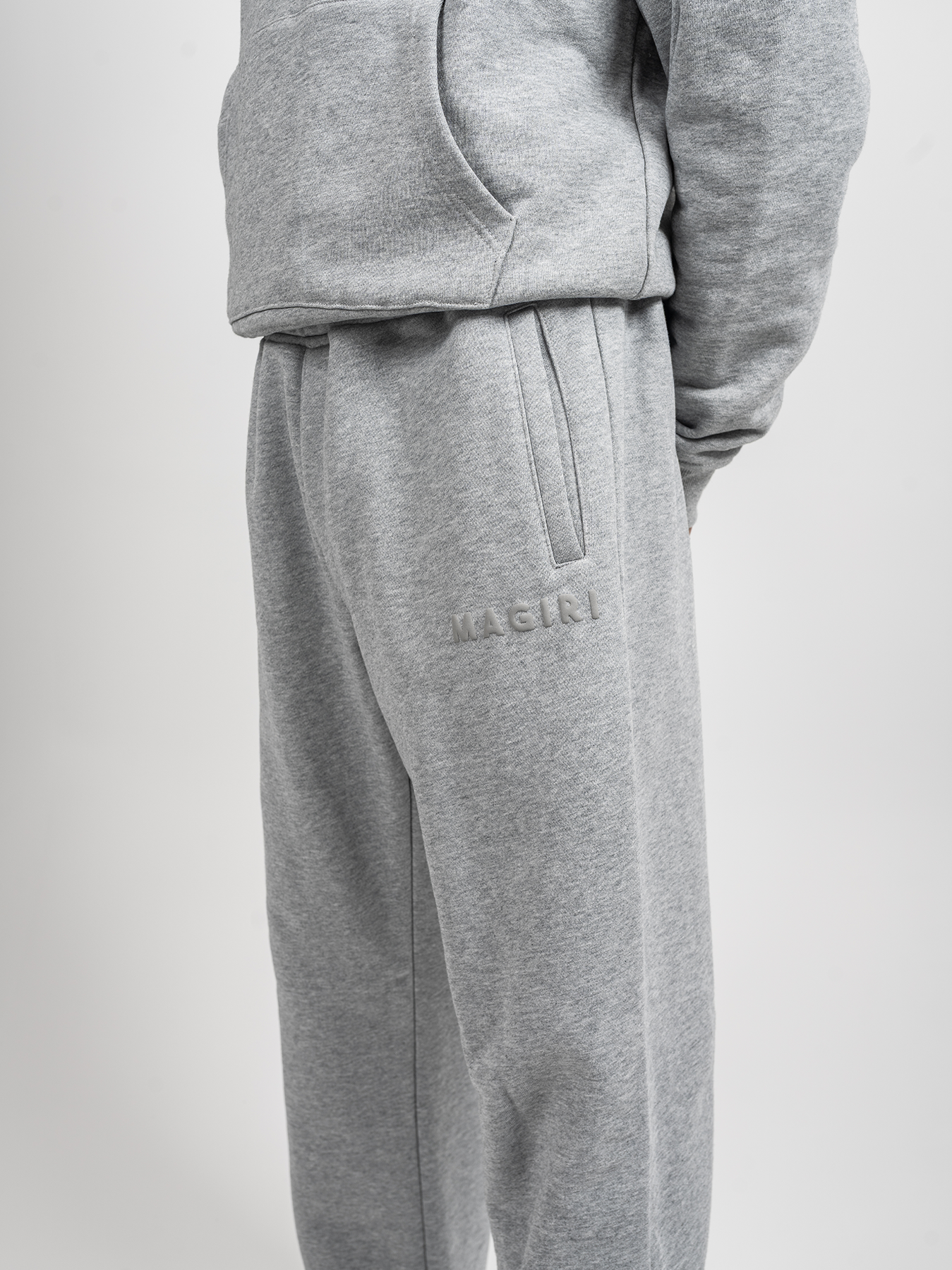 Magiri Core Puff Printed Joggers in Grey