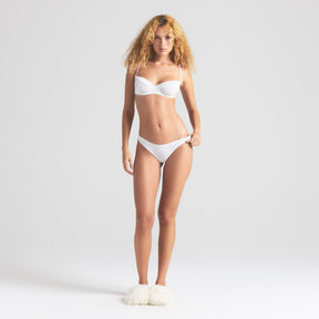 POINTELLE DIPPED THONG | SNOW
