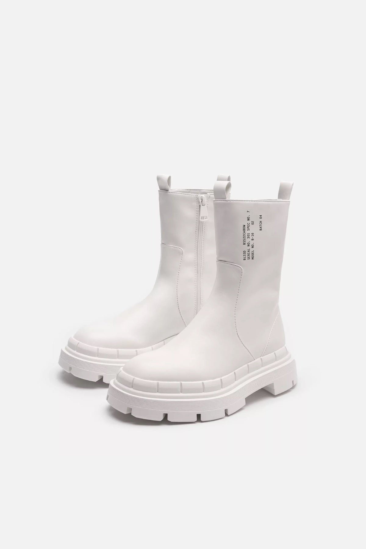 TOKYO VEGAN LEATHER CHUNKY BOOTS
