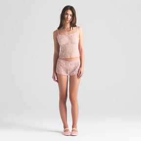 SPRING INTIMATES CAMI AND SHORT SET | CHERRY BLOSSOM MULTI TULLE