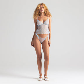 SPRING INTIMATES TRIANGLE CAMI | POWDER BLUE BOW TULLE