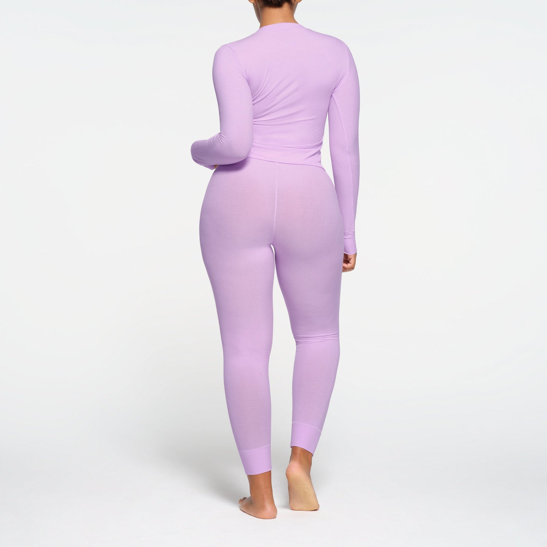 SOFT LOUNGE LONG SLEEVE HENLEY | SUGAR PLUM