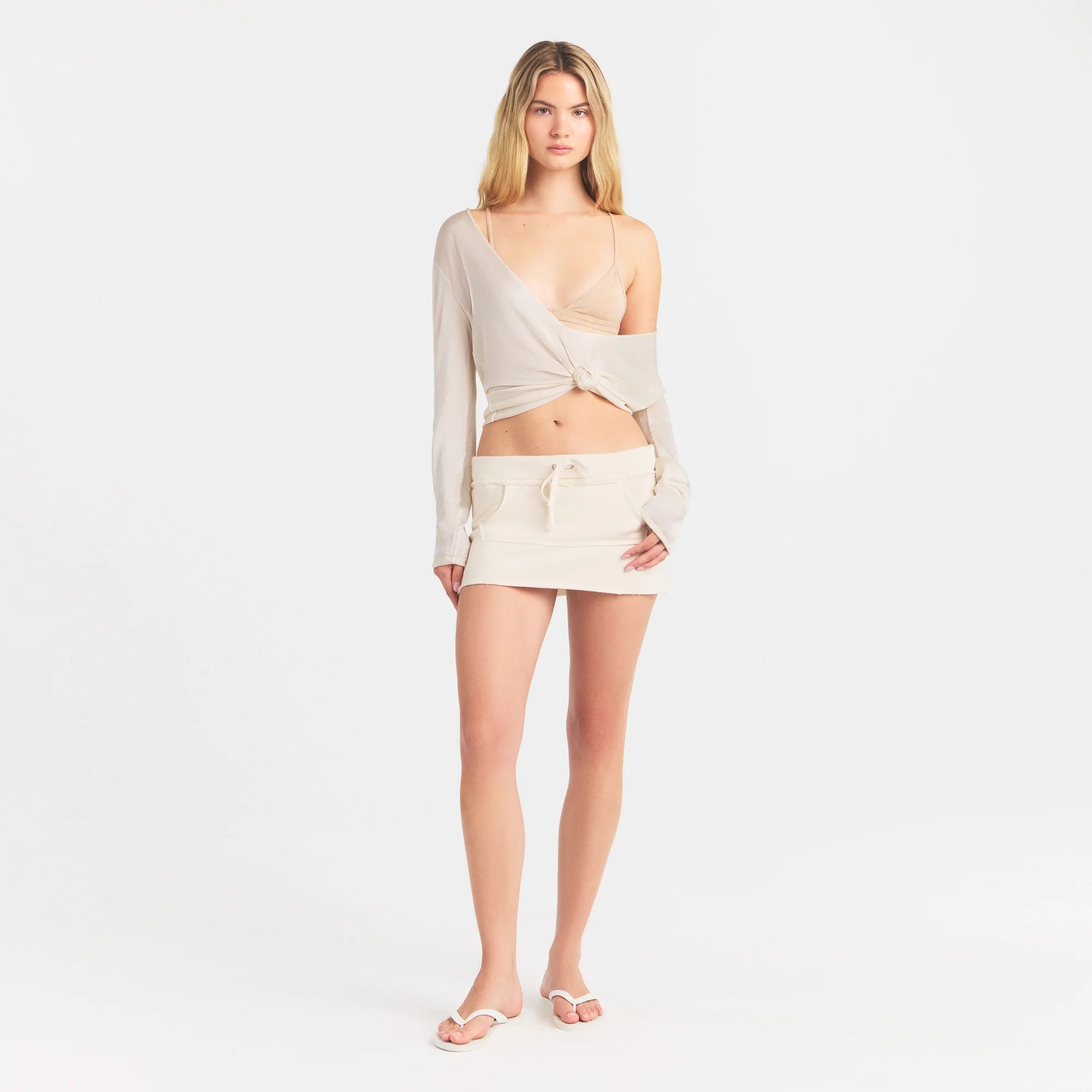 Slinky Knit Deep Plunge Top